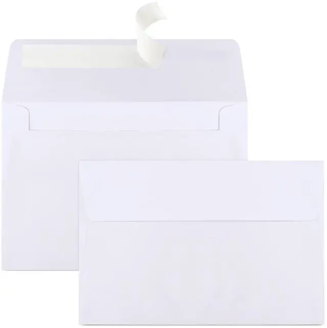 Main image of 70 Packs A4 Envelopes, White, 4x6 Photo, Self Seal for Invitations, Weddings, Baby Shower, Photos, Postcards, Greeting Cards, Mailing