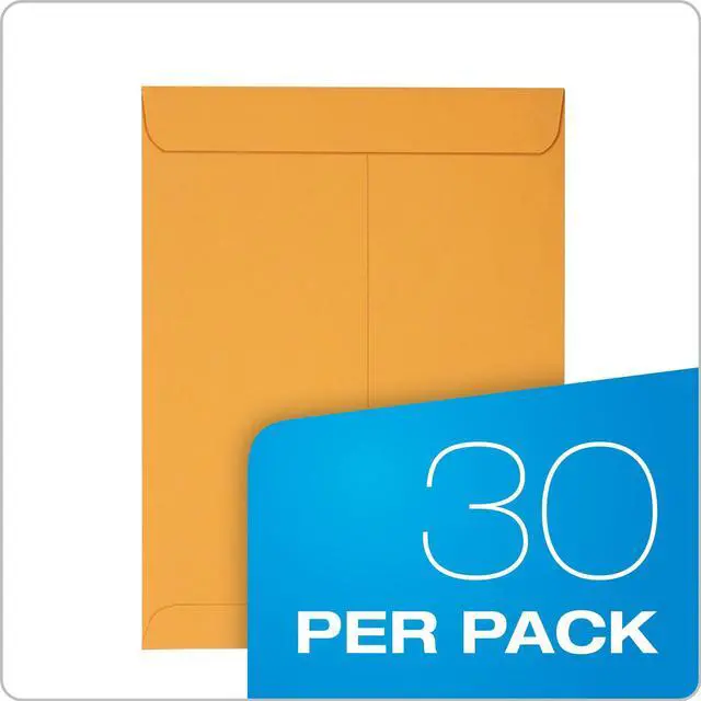 Alt view image 4 of 7 - 9 x 12 Catalog Envelopes, 30 Pack, Document Envelopes with Self Seal Closure, Heavyweight 28 lb Paper, Self Sealing Envelopes for Mailing, Filing and Organizing, Brown Kraft