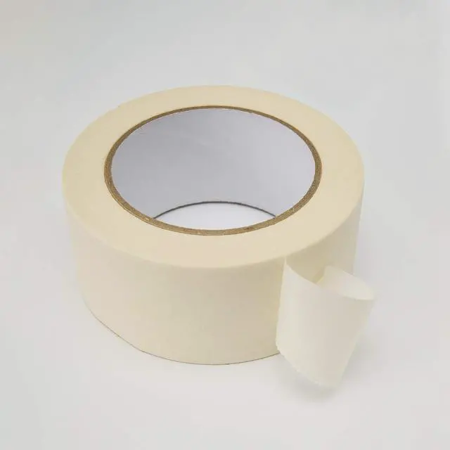 Alt view image 2 of 7 - Wide Masking Tape 2 inches, 1pc General Purpose Beige Masking Tape White Masking Paper, 1.95 inches x 55 Yards
