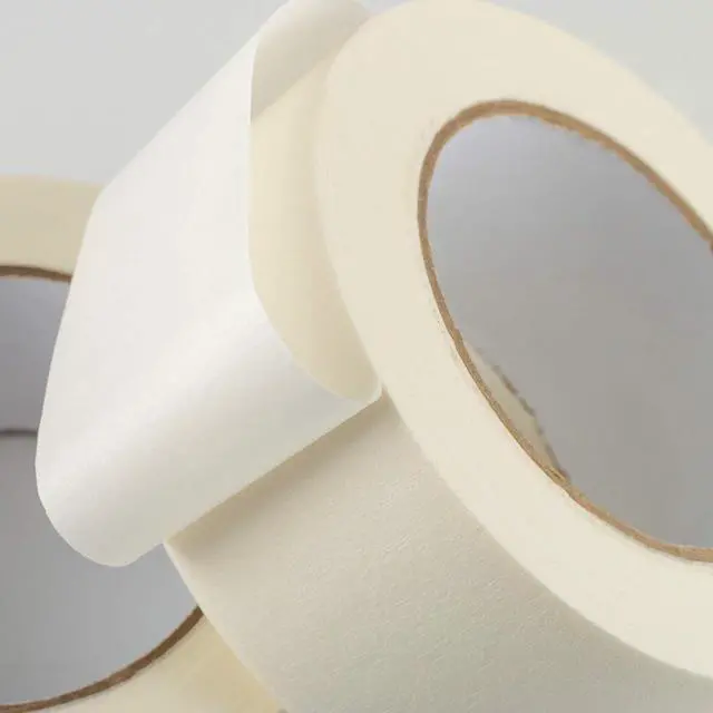 Alt view image 5 of 7 - Wide Masking Tape 2 inches, 1pc General Purpose Beige Masking Tape White Masking Paper, 1.95 inches x 55 Yards