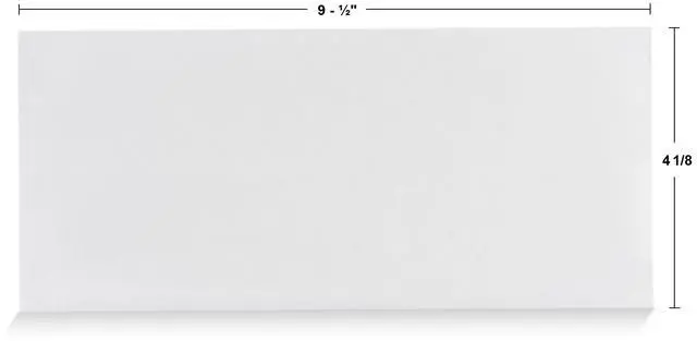 Main image of #10 Security Self Seal Envelopes 100 Qty |No Window, EnveGuard, 4 x 9½", White, 24 LB, 100 Count (34100)