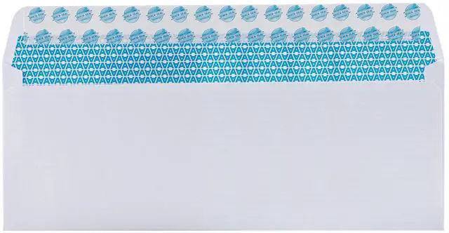 Alt view image 3 of 6 - #10 Security Self Seal Envelopes 100 Qty |No Window, EnveGuard, 4 x 9½", White, 24 LB, 100 Count (34100)