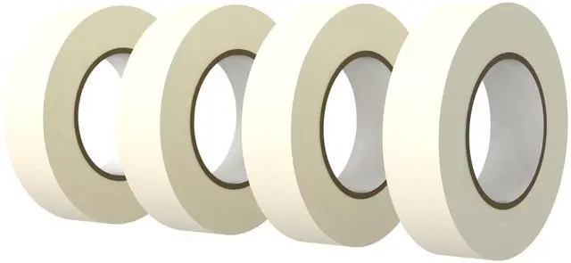 Main image of Masking Tape 0.75 Inch x 55 Yards, 4 Rolls White Tape, General Purpose