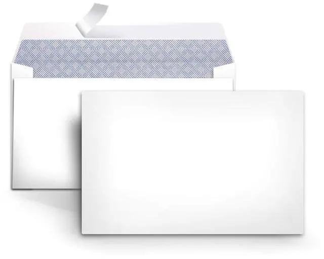 Main image of #6 3/4 Security-Tinted Self-Seal Envelopes for Home & Office, White, 100-Pack