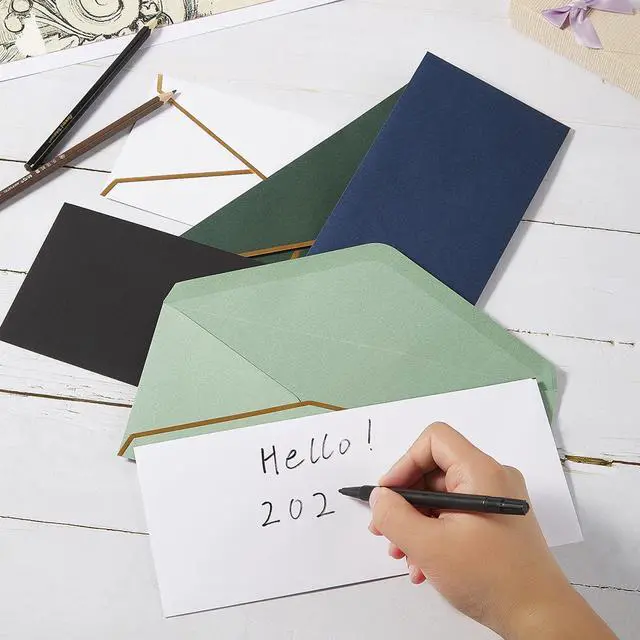 Alt view image 6 of 7 - 50 Pack #10 Business Envelopes, Sage-Green, 4 1/8 x 9 1/2 Inches
