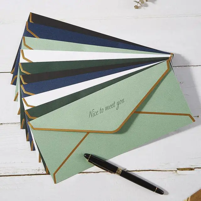Alt view image 4 of 7 - 50 Pack #10 Business Envelopes, Sage-Green, 4 1/8 x 9 1/2 Inches