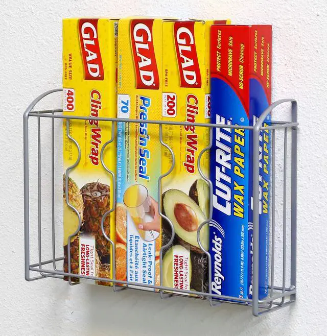 Alt view image 5 of 7 - Over Cabinet Door Organizer, Silver
