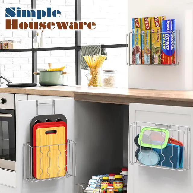 Alt view image 6 of 7 - Over Cabinet Door Organizer, Silver
