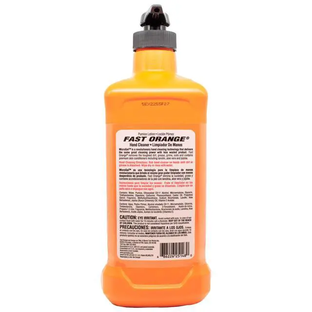 Alt view image 2 of 3 - 25148 Pumice Lotion, Heavy Duty Hand Cleaner, Natural Citrus Scent, Waterless Cleaner For Mechanics, Strong Grease Fighter, 48 Oz.