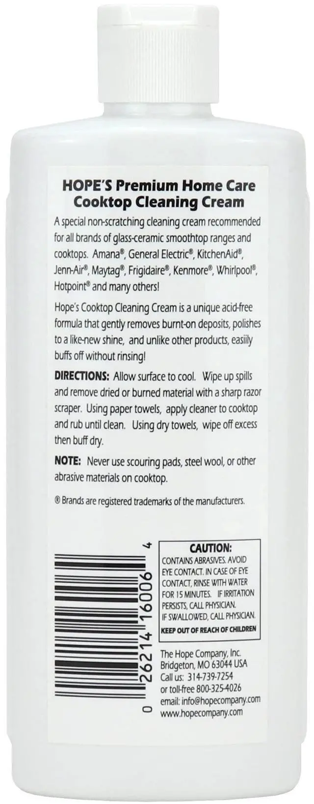 Alt view image 2 of 7 - Cooktop Cleaning Cream, Fast Acting No-Rinse Cooktop Cleaner for Glass Ceramic Cooktops and Stoves, Removes Burnt-on Stains, 10 Oz Net Weight (8 Fl Oz), Pack of 1