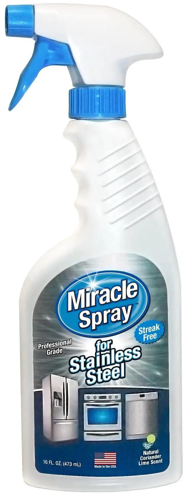 Main image of for Stainless Steel, Cleaning Spray, Removes Fingerprints and Smudges From Oven, Refrigerator, Microwave, Sink, Hood, and Grill, 16 Ounce