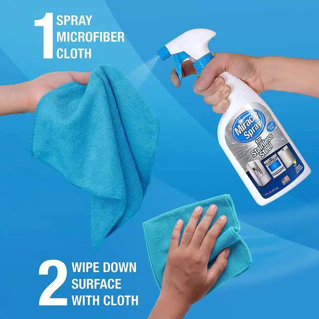 Alt view image 3 of 7 - for Stainless Steel, Cleaning Spray, Removes Fingerprints and Smudges From Oven, Refrigerator, Microwave, Sink, Hood, and Grill, 16 Ounce