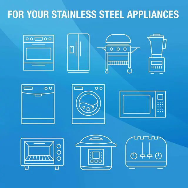 Alt view image 4 of 7 - for Stainless Steel, Cleaning Spray, Removes Fingerprints and Smudges From Oven, Refrigerator, Microwave, Sink, Hood, and Grill, 16 Ounce
