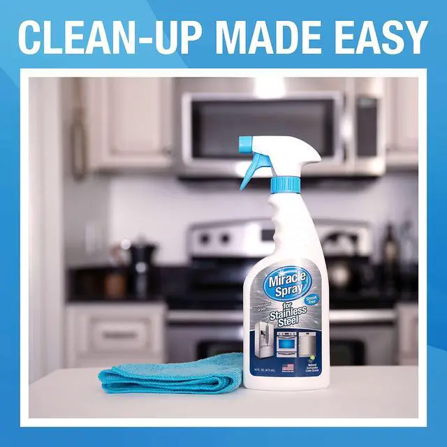 Alt view image 7 of 7 - for Stainless Steel, Cleaning Spray, Removes Fingerprints and Smudges From Oven, Refrigerator, Microwave, Sink, Hood, and Grill, 16 Ounce