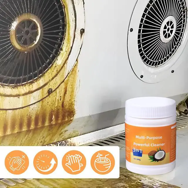 Alt view image 3 of 7 - Multi-Purpose Powerful Cleaner for Kitchen, Heavy Kitchen Duty Degreaser, 260g Coconut Oil Natural Decontamination Cream, All-Purpose Cleaner Removes Stains on Microwave, Oven & Stove Top