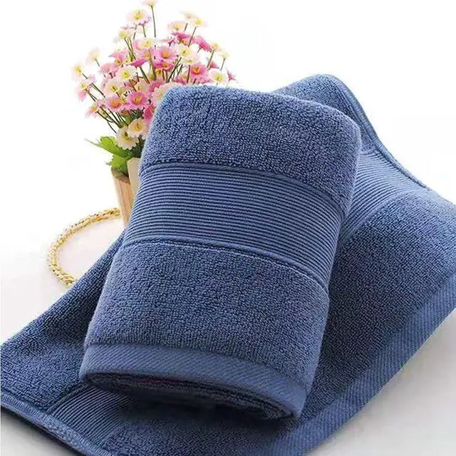 Alt view image 5 of 7 - 2 Pack Hand Towels for Bathroom- (14 x 30 Inch) 100% Cotton Hand Towel, Highly Absorbent and Quick Dry Face Washcloth, Home Soft Premium Towel for Hotel, Bath, Kitchen and Spa, Set of 2 (Blue)
