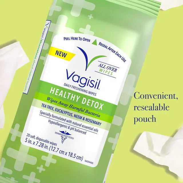 Alt view image 3 of 4 - Wipes for All Over Cleaning, Health Detox, Formulated with Essential Oils, 20 Wipes in a Re-Sealable Pouch (Pack of 3)