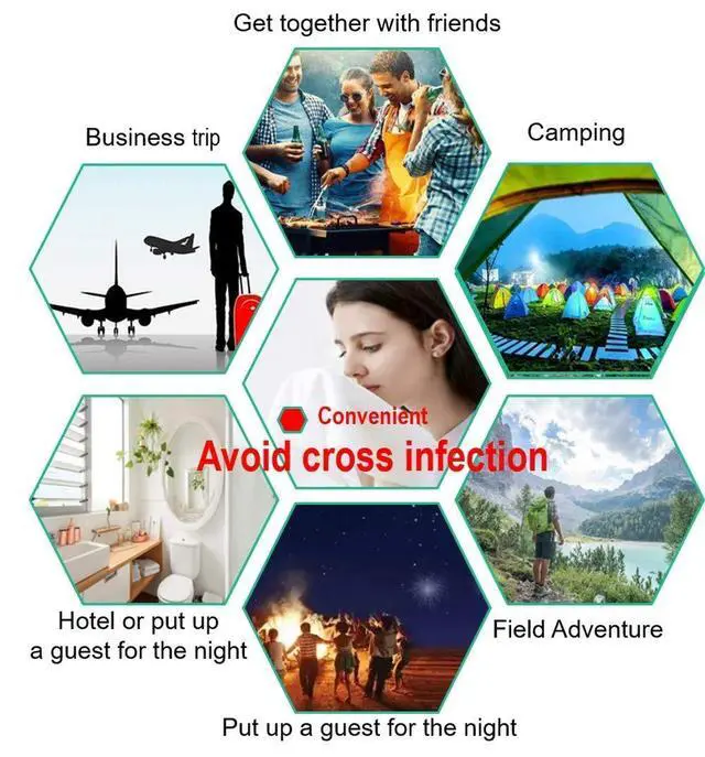 Alt view image 6 of 7 - Premium Compressed Towel Tablet, Essential Face Washcloths for Travel, Camping, Hiking, Sports and Beyond, Portable Disposable Thicker Larger, Pure Cotton, 20PCS
