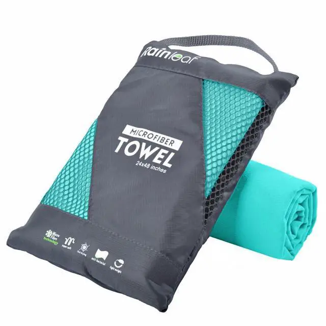 Main image of Microfiber Towel Perfect Travel & Gym & Camping Towel. Quick Dry - Super Absorbent - Ultra Compact - Lightweight. Suitable for Trip, Beach, Shower, Backpacking, Pool