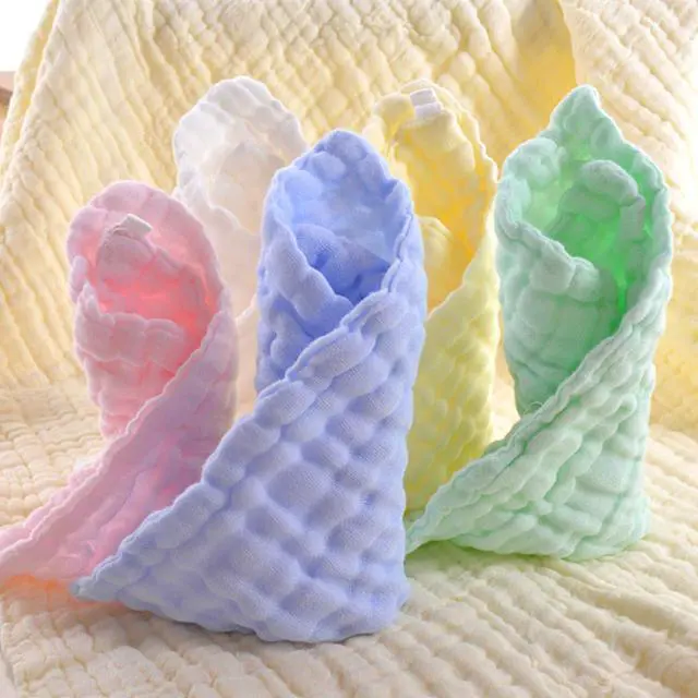 Alt view image 2 of 7 - Baby Washcloths - Natural Cotton Baby Wipes - Soft Newborn Face Towel and Washcloth for Sensitive Skin, Registry as Shower, 5 Pack 12x12 inches