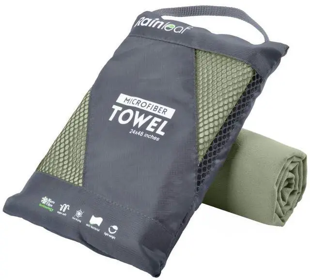 Main image of Microfiber Towel Perfect Travel & Gym & Camping Towel. Quick Dry - Super Absorbent - Ultra Compact - Lightweight. Suitable for Trip, Beach, Shower, Backpacking, Pool