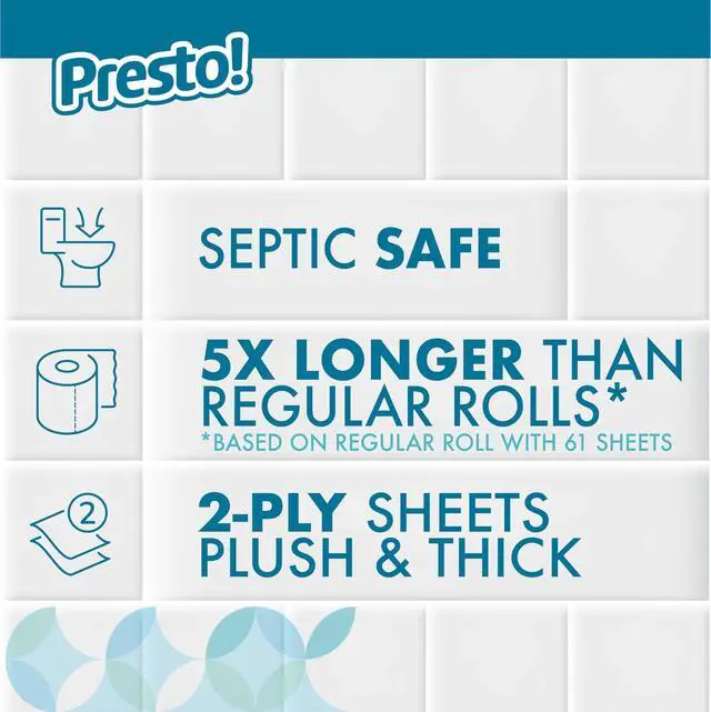 Alt view image 3 of 5 - 2-Ply Ultra-Soft Toilet Paper, 12 Family Mega Rolls = 60 Regular Rolls, Unscented, 313 Sheets Per Roll