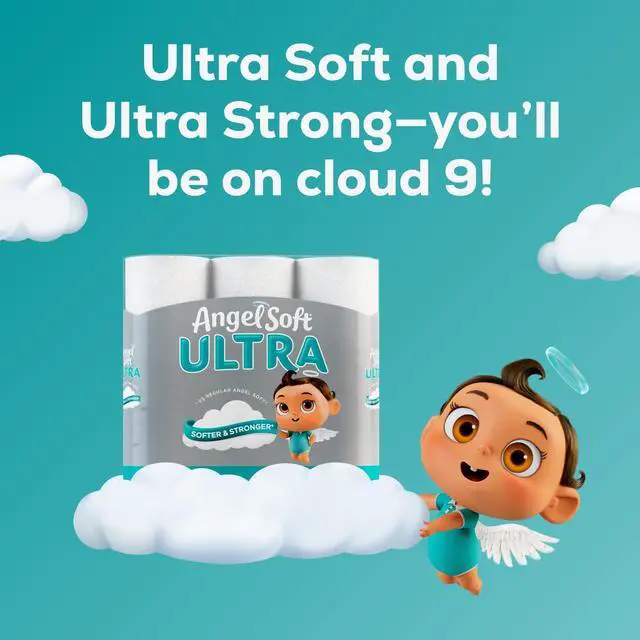 Alt view image 4 of 7 - Ultra Toilet Paper, 6 Mega Rolls = 24 Regular Rolls, 2 Ply Toilet Tissue