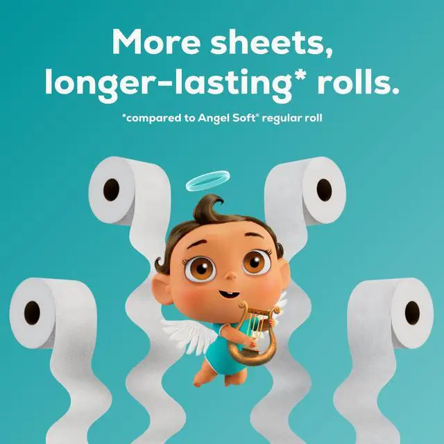 Alt view image 5 of 7 - Ultra Toilet Paper, 6 Mega Rolls = 24 Regular Rolls, 2 Ply Toilet Tissue
