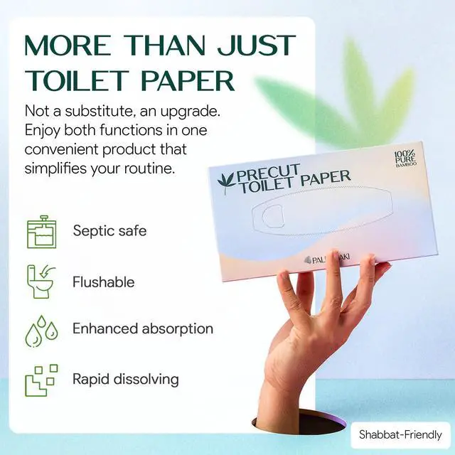 Alt view image 3 of 7 - Pre-Cut Bamboo Toilet Paper 3-Ply, Tissue Boxes Gentle & Sustainable | No Fragrance, No BPA, No PFAS Lint-Free | Septic Safe, Dissolves Fast | 3 Boxes (125 Sheets/Box)