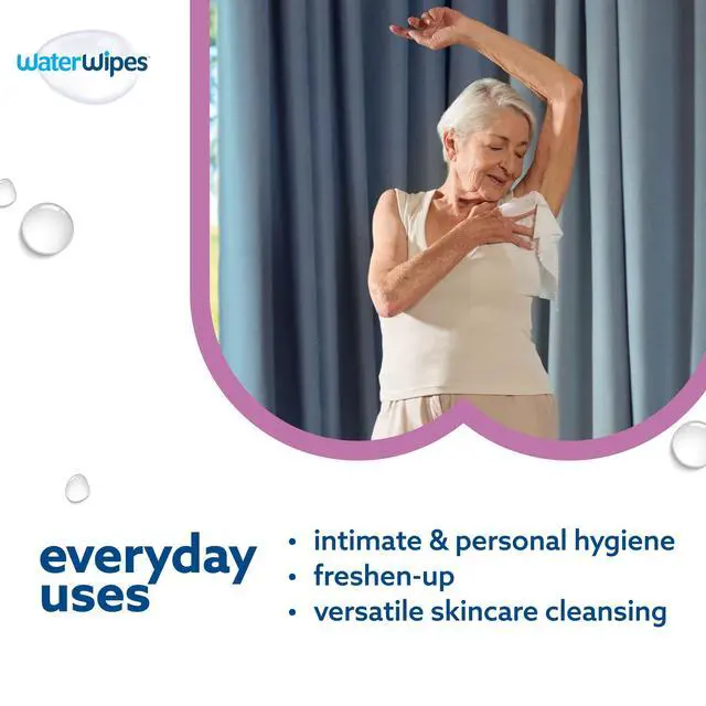 Alt view image 6 of 7 - Sensitive Whole Body Cleansing Wipes, 99.9% Purified Water, XL Textured Wipes, Incontinence Care, Fragrance Free, 90 Count