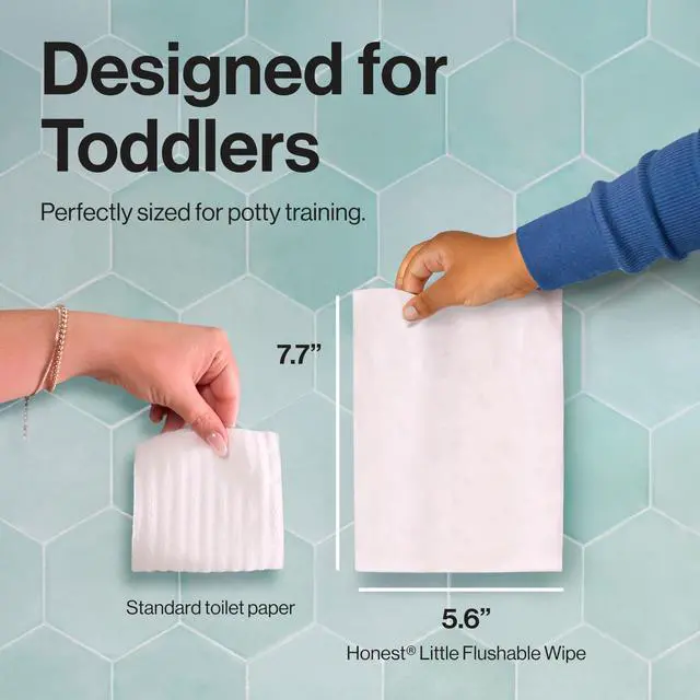 Alt view image 7 of 7 - Toddler Hypoallergenic Flushable Wipes, 126 Count