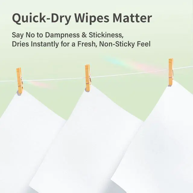 Alt view image 5 of 6 - Compact Flushable Wipes, XL On-The-Go Pocket Wipes for Sensitive Skin, Unscented, Travel, Biodegradable, 8 Pack 56 Wipes