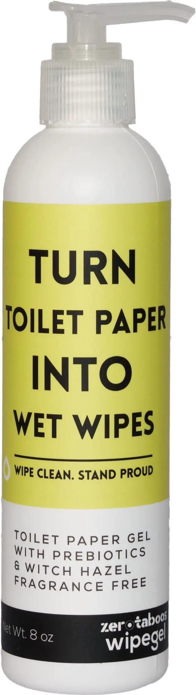 Main image of Wipegel | Witch Hazel Cleansing Gel with Prebiotics | Turns Toilet Paper into Gentle, Flushable Wipes | For Sensitive Skin & Daily Freshness | Up to 400 Uses | Fragrance-Free & Septic Safe