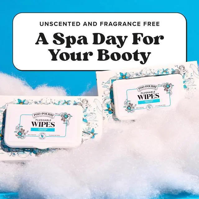 Alt view image 3 of 7 - Unscented Flushable Wipes - Made with Plant Based Fibers, Aloe, Vitamin E, Chamomile, and Oat Extract - Adult Wet Wipes - 150 count - Septic & Sewer Safe - Fragrance Free Packaging May Vary
