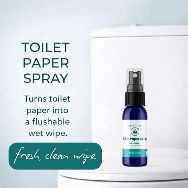 Alt view image 2 of 7 - Toilet Paper Spray, As Seen on Shark Tank, Flushable Wipe Alternative, Personal Cleansing Bathroom Spray for Regular Toilet Tissue, Bidet Alternative, Made in USA, Original, 1oz Travel Size