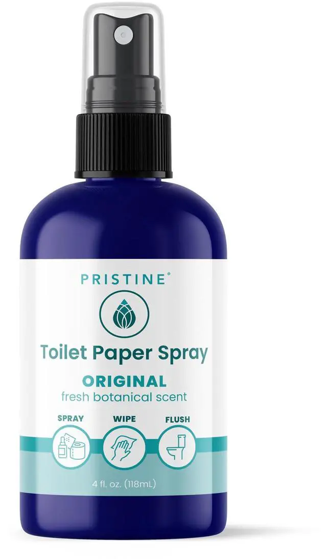 Main image of Toilet Paper Spray, As Seen on Shark Tank, Flushable Wipe Alternative, Personal Cleansing Bathroom Spray for Regular Toilet Tissue, Bidet Alternative, Made in USA, Original, 4oz Bottle