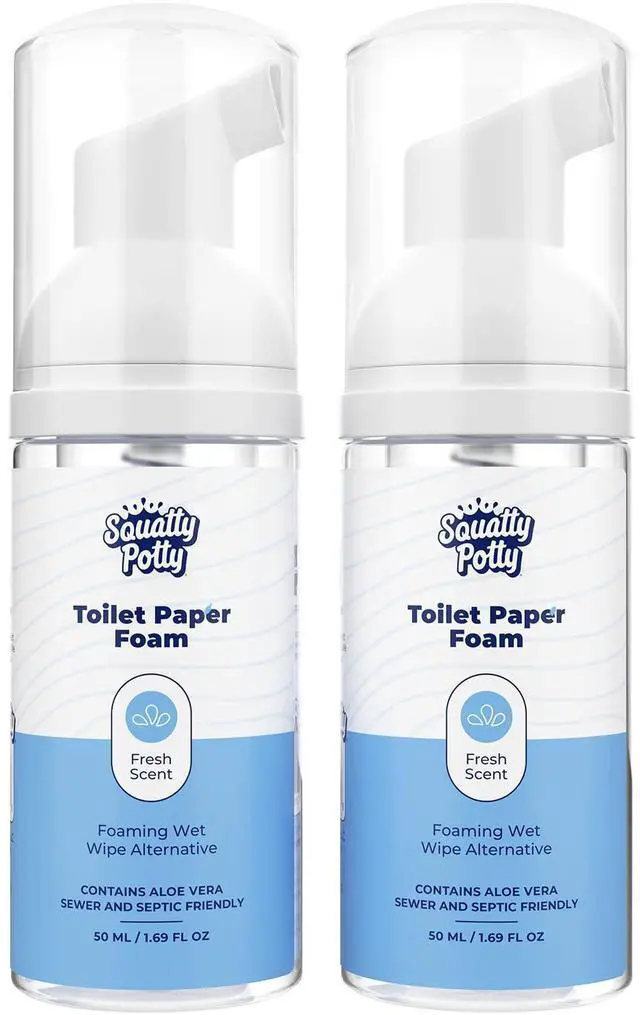 Main image of Toilet Tissue Paper Foam Instant Wet Wipe Alternative - 2 Pack, 50 ml, 1.69 Fl Oz
