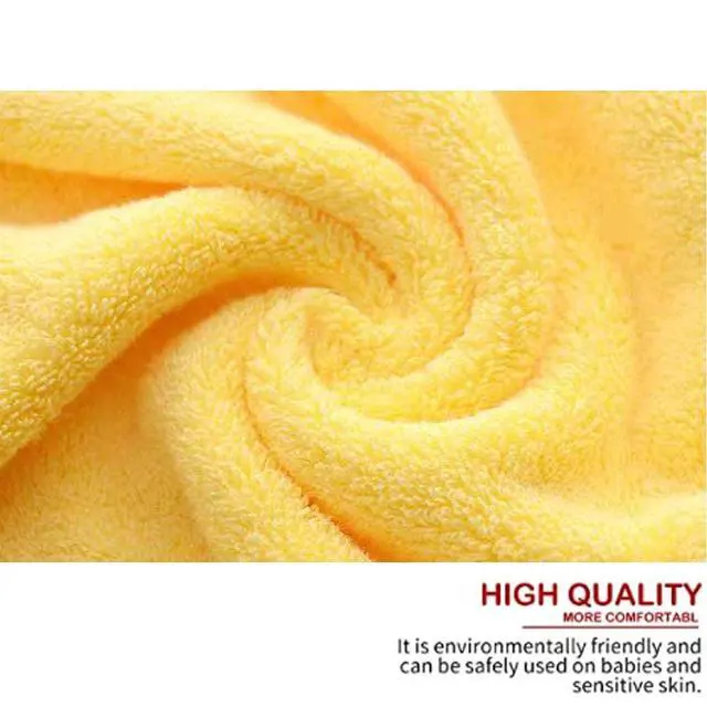 Alt view image 3 of 5 - Bathroom Hand Towels (14x30 inch), Home Soft Cotton Super Soft Highly Absorbent Hand Towel for Bath, Hand, Face, Gym and Spa,(Yellow 2 Pack)