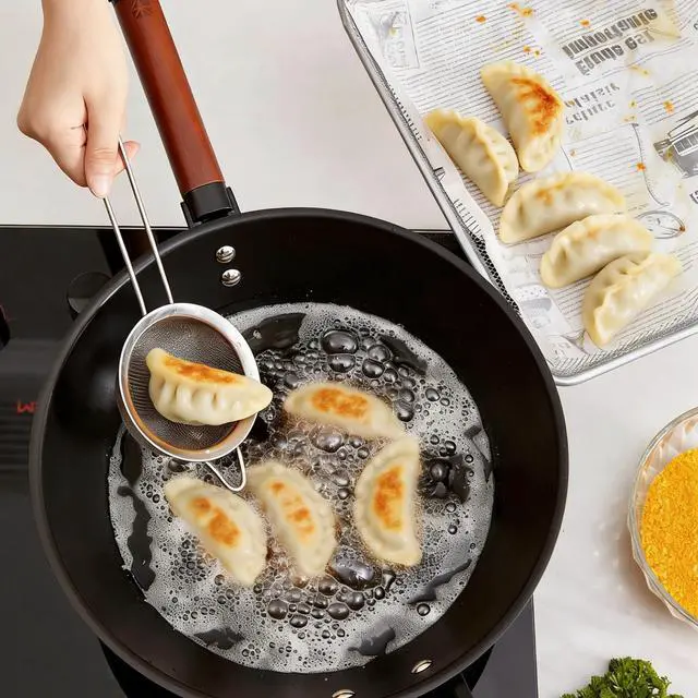 Alt view image 4 of 6 - 3 Pcs Fine Mesh Strainers with Handle, Stainless Steel Sifter Metal Strainer Set, Small Mini Sieve for Kitchen, Tea, Cocktail, Juice Coffee