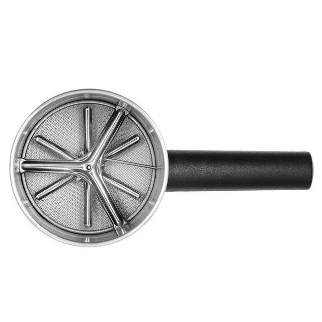 Alt view image 3 of 6 - 3 Cup Flour Sifter for Baking, Handheld Strainer Sifter Stainless Steel, Hand Crank Squeeze Sieve for Baking w/Comfortable Handle for Flour Powdered Sugar Cake - Baker Supplies