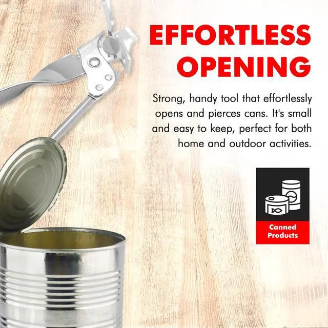Alt view image 3 of 7 - Select Can Opener with Tapper, 6.5 inches in length, Nickle Plated