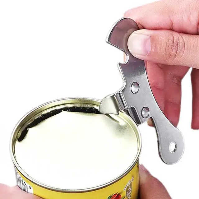 Main image of Can Opener Manual Stainless Steel Camping Can Opener, Portable Bottle Opener (2 Pieces)