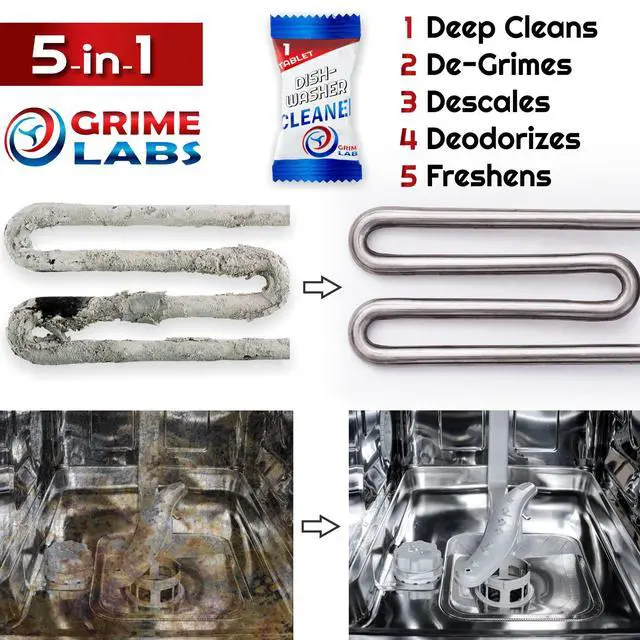 Alt view image 5 of 7 - Dishwasher Cleaner Deodorizer Descaler Tablets, 24 pack Heavy Duty Deep Clean and Natural Limescale Remover, Dish Washer Cleaner Machine Pods, 12 Months Supply