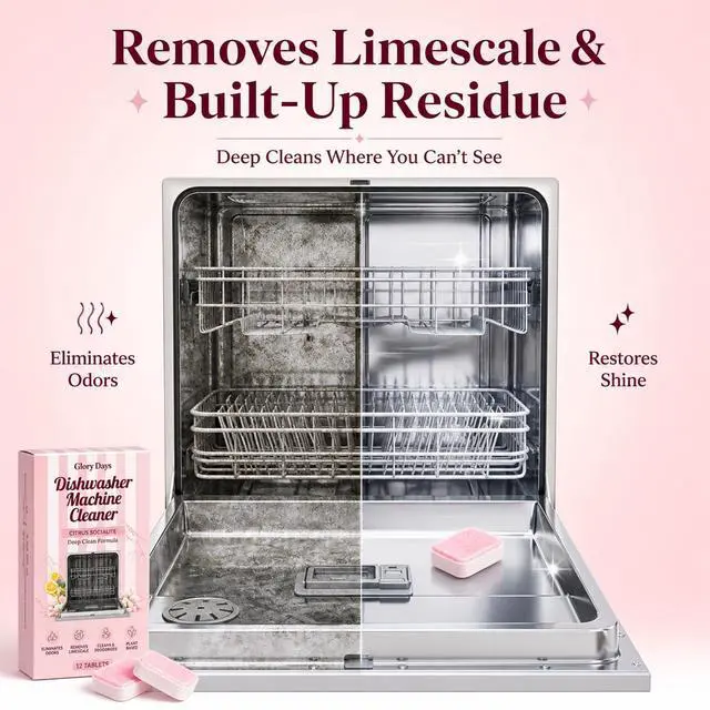 Alt view image 5 of 7 - Dishwasher Cleaner And Deodorizer Tablets - 1 Year Supply Lemon Citrus Dishwasher Cleaning Tablets - Deep Cleaning Removes Limescale and Odors - Eco-friendly Dish Washer Machine Cleaner - Septic Safe
