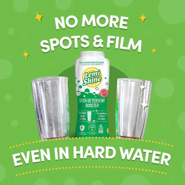 Alt view image 2 of 6 - Natural Dish Detergent Booster - Hard Water Stain Remover - Multi-Use Citric Acid Cleaner - 24 oz (2 Pack)