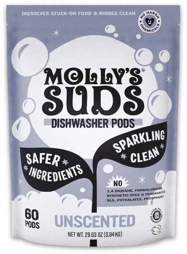 Main image of Dishwasher Pods | Clean Dishwasher Detergent, Cuts Grease & Rinses Clean (Residue-Free) for Sparkling Dishes | 60 Auto-Release Tabs (Unscented)