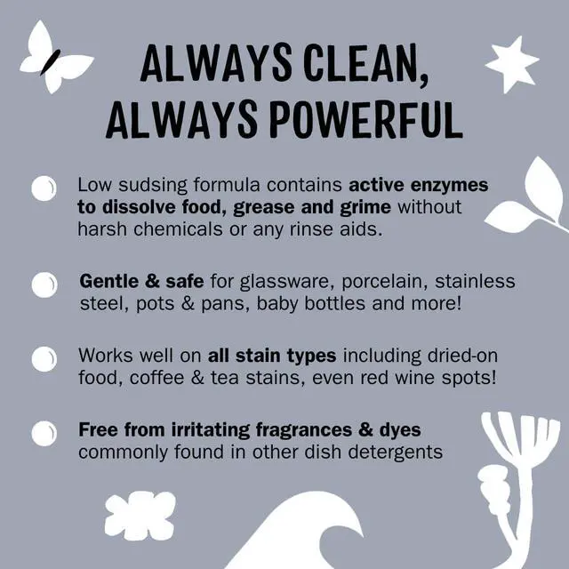 Alt view image 2 of 6 - Dishwasher Pods | Clean Dishwasher Detergent, Cuts Grease & Rinses Clean (Residue-Free) for Sparkling Dishes | 60 Auto-Release Tabs (Unscented)