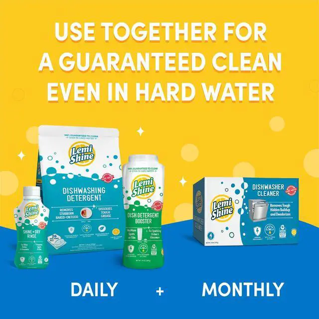 Alt view image 6 of 6 - Natural Dish Detergent Booster - Hard Water Stain Remover - Multi-Use Citric Acid Cleaner - 24 oz (2 Pack)