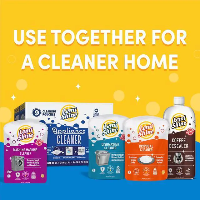 Alt view image 7 of 7 - Natural Dishwasher Cleaner - Hard Water Citric Acid Cleaning Powder - Lemon Scented Eco-Friendly Dishwasher Cleaner & Deodorizer - 1.76 oz