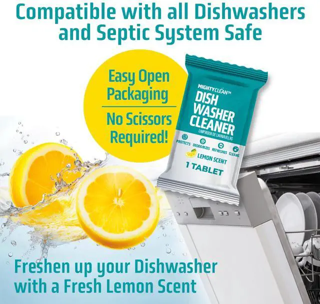 Alt view image 5 of 7 - Dishwasher Cleaner And Deodorizer 24 Pack - 1 Year Supply Deep Clean Dishwasher Cleaner Tablets, Septic Safe Dishwasher Cleaning Tablets, Dish Washer Cleaner To Remove Limescale, Mineral Buildup, Odor